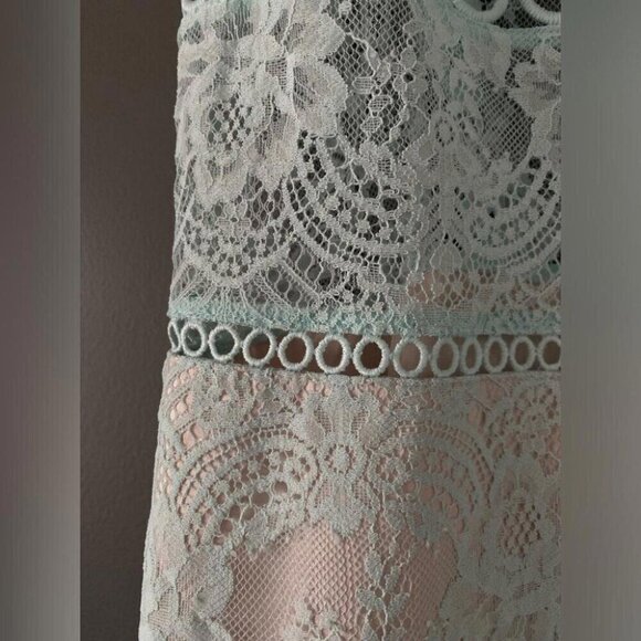 Victoria’s Secret Mini Dress Regencycore Lace Tunic Pastel Night Out - Picture 5 of 14
